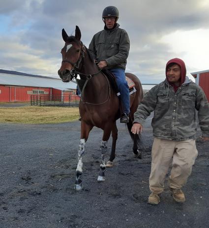 Giuliana Vee training at Penn National on March 7, 2020 (Mark Salvaggio)