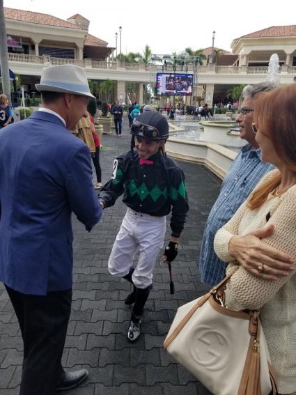 Solar wins race 4 at Gulfstream Park on Saturday, February 8, 2020 (Paul Callahan)