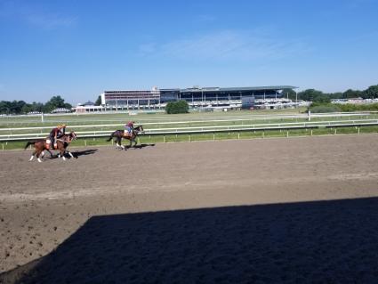 Start a Fire training at Monmouth Park on July 16, 2019 (Jack Czajkowski)