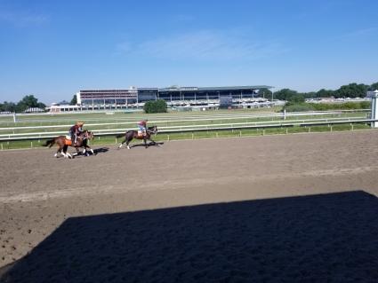 Start a Fire training at Monmouth Park on July 16, 2019 (Jack Czajkowski)