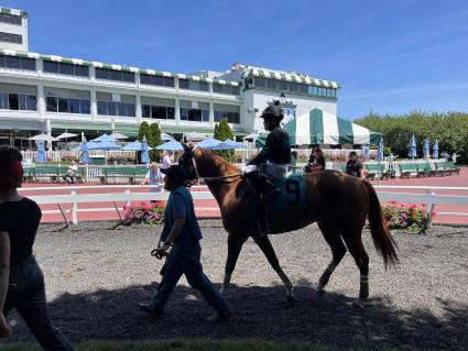 U Kant Whip It  wins Race 5 at Monmouth Park on July 4, 2022 (Christopher Driscoll)