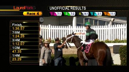 Life on the Edge wins race 4 at Laurel Park on October 14, 2019